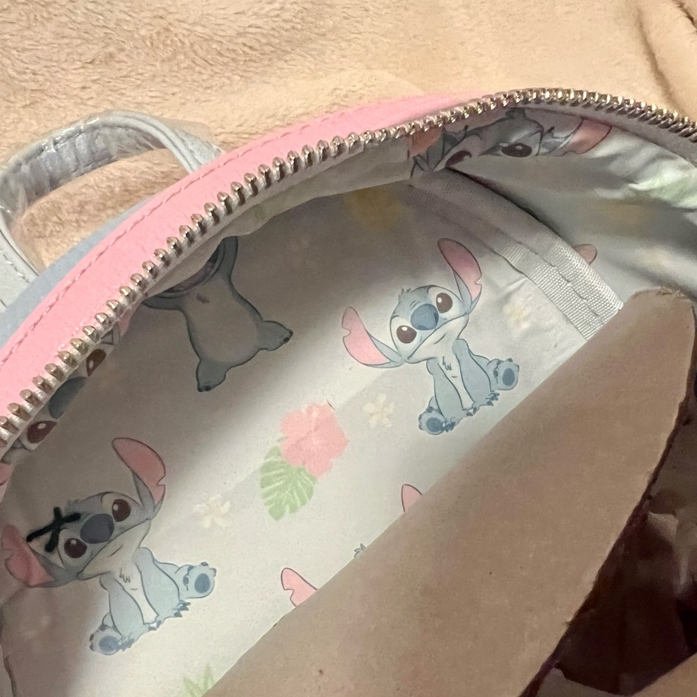Disney Parks Loungefly Pastel Blue Stitch 626 Day Backpack - Picture 11 of 12